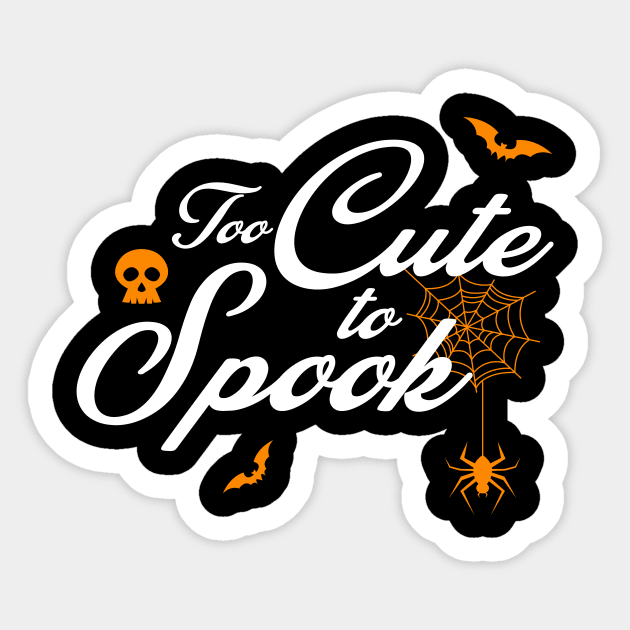 Too Cute to Spook | Monster Face Costume Halloween| Trick or treat | Halloween gift | Spooky season gifts | Halloween Decor gifts | Funny Halloween Trick or treat | Alien Lovers Halloween | Halloween monsters | Spooky season Sticker by johnii1422